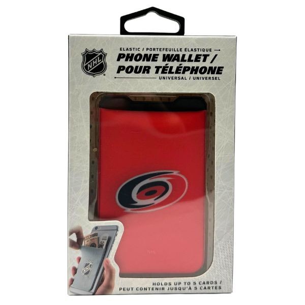 Carolina Hurricanes Wallets - Single Pack - Phone Wallets - Strong 3M Adhesive - 12 For $36.00 - Carolina Hurricanes