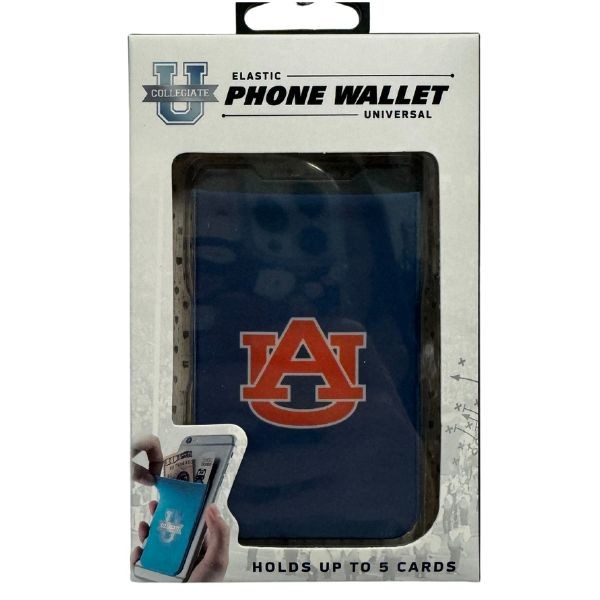 Auburn Tigers Wallets - Single Pack - Phone Wallets - Strong 3M Adhesive - 12 For $36.00 - Auburn