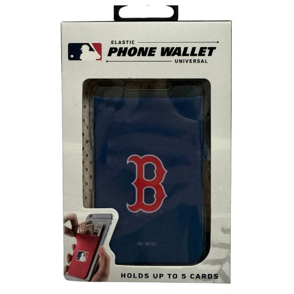 Boston Red Sox Tech Wallets - Single Pack - Phone Wallets - Strong 3M Adhesive - 12 For $36.00 - Wholesale Boston Red Sox Products - Red Sox Merchandise 2