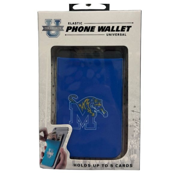 Memphis Tigers Wallets - Single Pack - Phone Wallets - Strong 3M Adhesive - 12 For $36.00 - Memphis Tigers