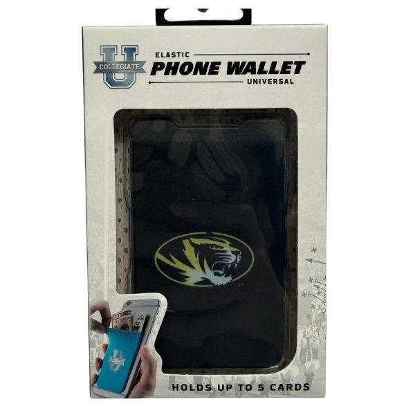 Missouri Tigers Wallets - Single Pack - Phone Wallets - Strong 3M Adhesive - 12 For $36.00 - Missouri Tigers