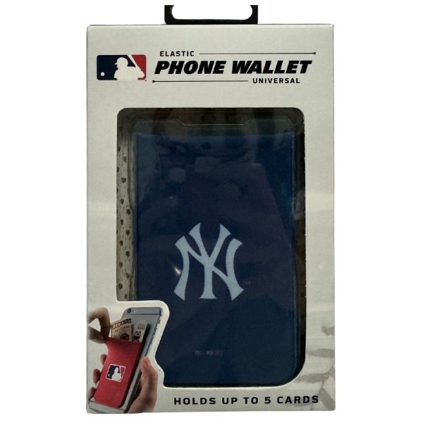 New York Yankees Wallets - Single Pack - Phone Wallets - Strong 3M Adhesive - 12 For $36.00 - Wholesale New York Yankees Products - Yankees Merchandise