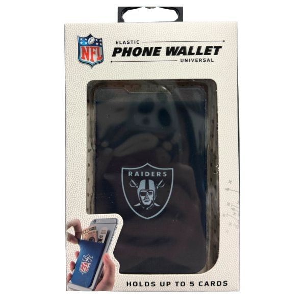 Las Vegas Raiders Wallets - Single Pack - Phone Wallets - Strong 3M Adhesive - 12 For $36.00 - Wholesale Raiders Products - Las Vegas Raiders 2