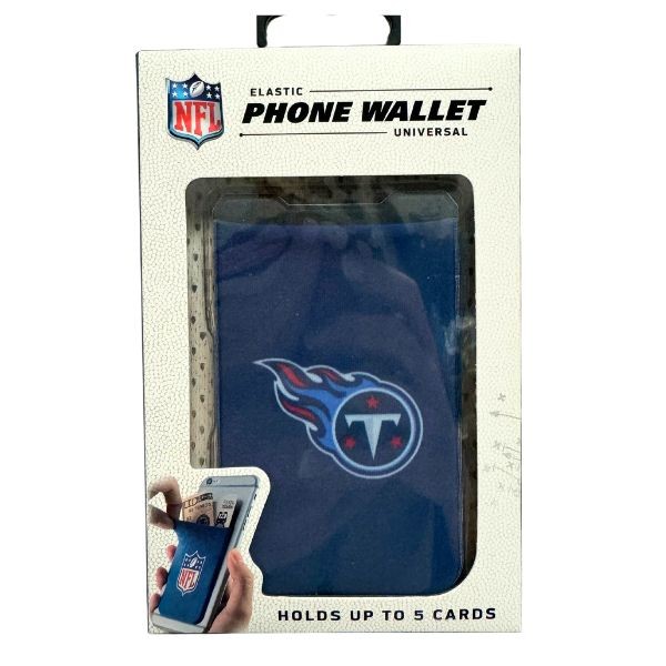 Tennessee Titans Wallets - Single Pack - Phone Wallets - Strong 3M Adhesive - 12 For $36.00 - Wholesale Tennessee Titans Product - Titans Merchandise 2