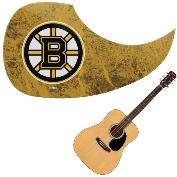 Boston Bruins - Team Color Guitar Pick Guards - 24 For $24.00 - Boston Bruins
