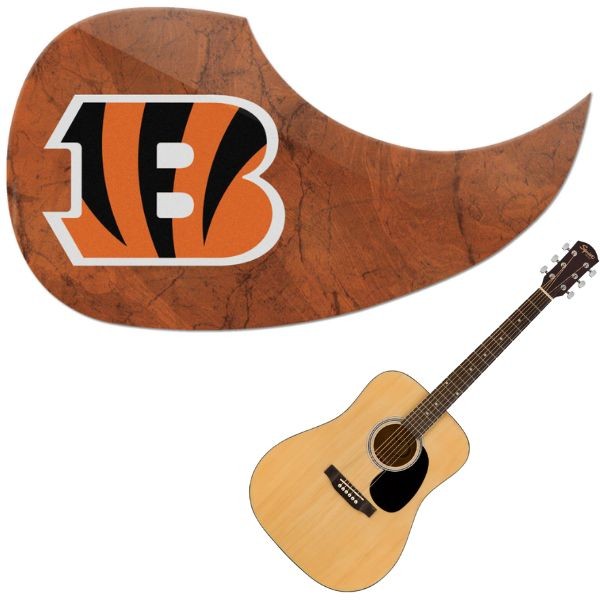Cincinnati Bengals - Team Color Guitar Pick Guards - 24 For $24.00 - Wholesale Cincinnati Bengals Products - Bengals Merchandise 2
