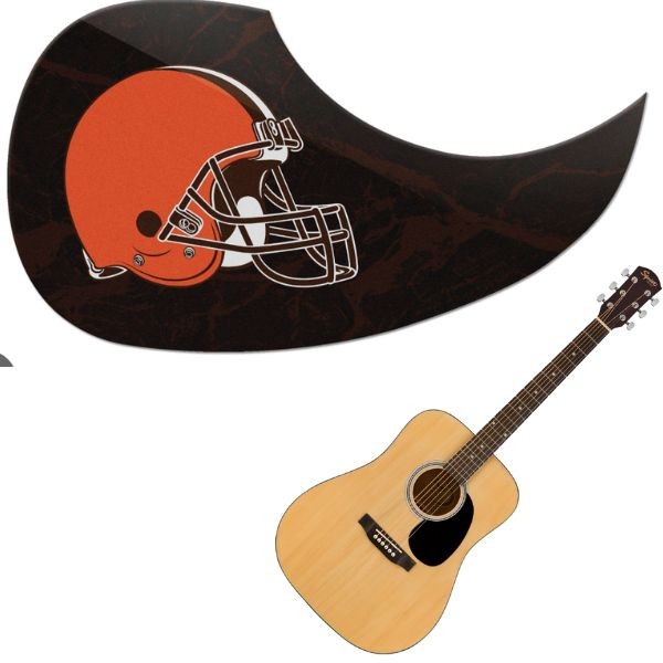 Cleveland Browns - Team Color Guitar Pick Guards - 24 For $24.00 - Wholesale Cleveland Browns Products - Dog Pound Gear 2