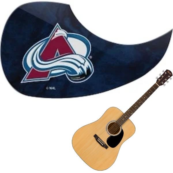 Colorado Avalanche - Team Color Guitar Pick Guards - 24 For $24.00 - Colorado Avalanche