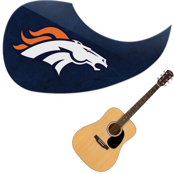 Denver Broncos - Team Color Guitar Pick Guards - 24 For $24.00 - Wholesale Denver Broncos Products - Denver Merchandise 2
