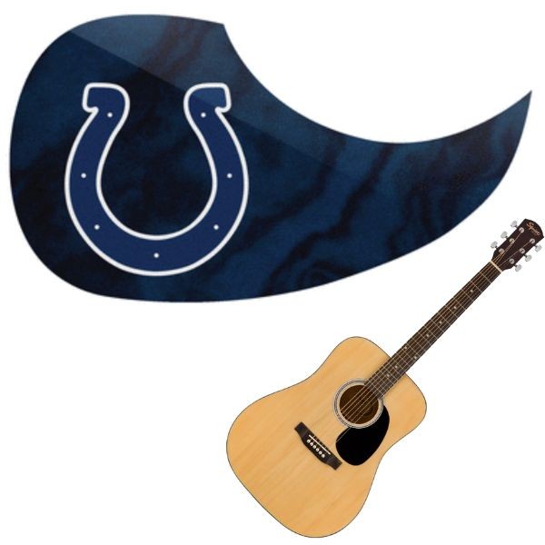 Indianapolis Colts - Team Color Guitar Pick Guards - 24 For $24.00 - Wholesale Indianapolis Colts Products - Colts Merchandise 2