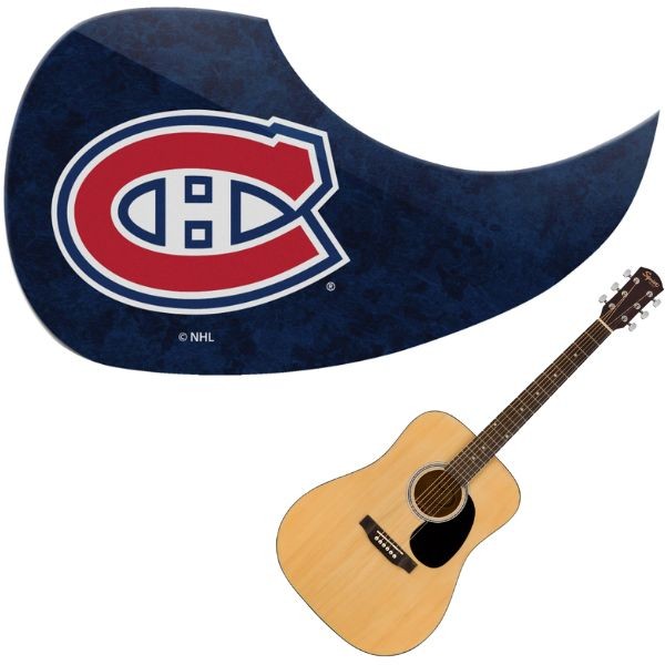 Montreal Canadiens - Team Color Guitar Pick Guards - 24 For $24.00 - Montreal Canadiens