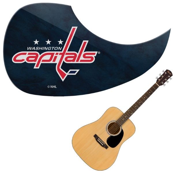 Washington Capitals - Team Color Guitar Pick Guards - 24 For $24.00 - Washington Capitals