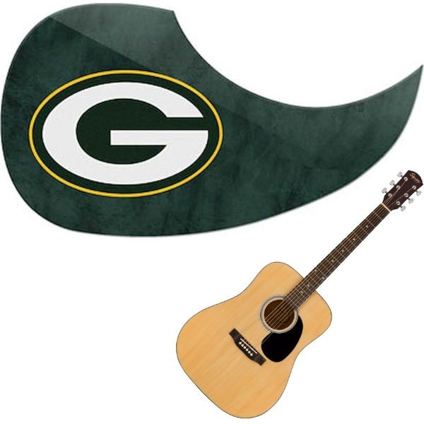 Green Bay Packers - Team Color Guitar Pick Guards - 24 For $24.00 - Wholesale Green Bay Packers Products - Packers Merchandise