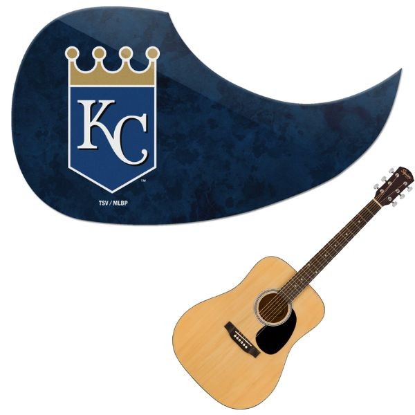 Kansas City Royals - Team Color Guitar Pick Guards - 24 For $24.00 - Wholesale Kansas City Royals Products - Royals Merchandise