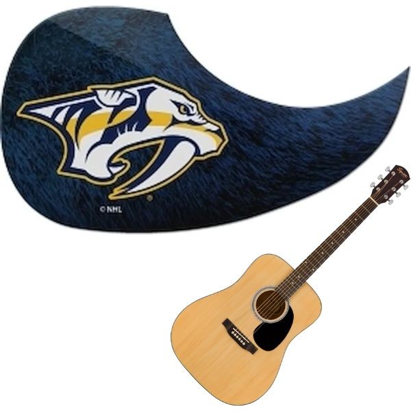 Nashville Predators - Team Color Guitar Pick Guards - 24 For $24.00 - Nashville Predators