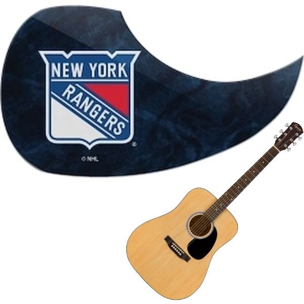 New York Rangers - Team Color Guitar Pick Guards - 24 For $24.00 - New York Rangers