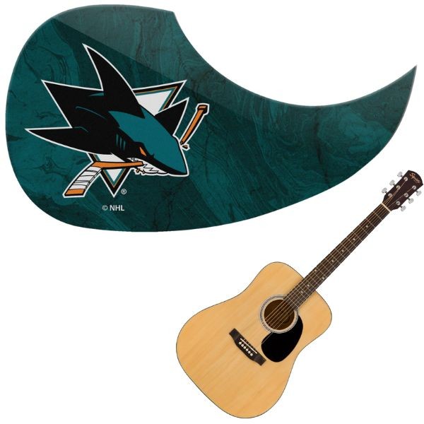 San Jose Sharks - Team Color Guitar Pick Guards - 24 For $24.00 - San Jose Sharks