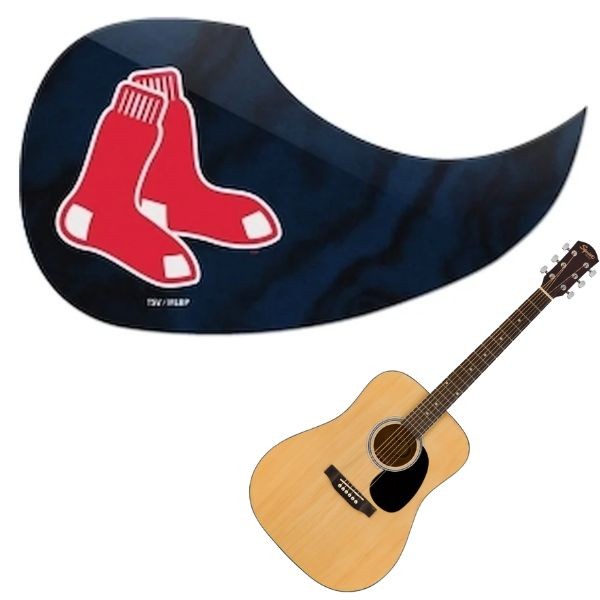 Boston Red Sox - Team Color Guitar Pick Guards - 24 For $24.00 - Wholesale Boston Red Sox Products - Red Sox Merchandise 2
