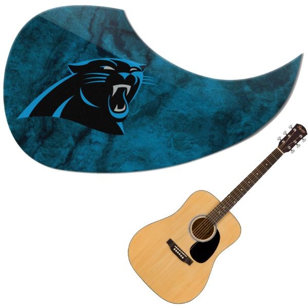 Carolina Panthers - Team Color Guitar Pick Guards - 24 For $24.00 - Wholesale Carolina Panthers Products - Carolina Football