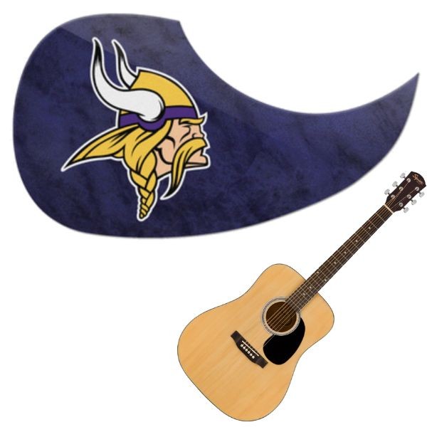 Minnesota Vikings - Team Color Guitar Pick Guards - 24 For $24.00 - Wholesale Minnesota Vikings Products - Vikings Merchandise 2