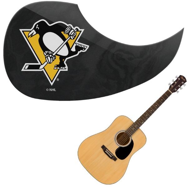 Pittsburgh Penguins - Team Color Guitar Pick Guards - 24 For $24.00 - Pittsburgh Penguins