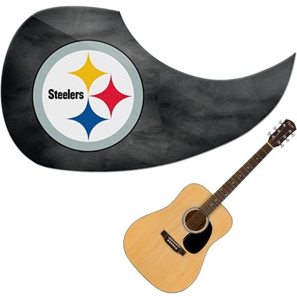 Pittsburgh Steelers - Team Color Guitar Pick Guards - 24 For $24.00 - Wholesale Pittsburgh Steelers Product - Steelers Merchandise