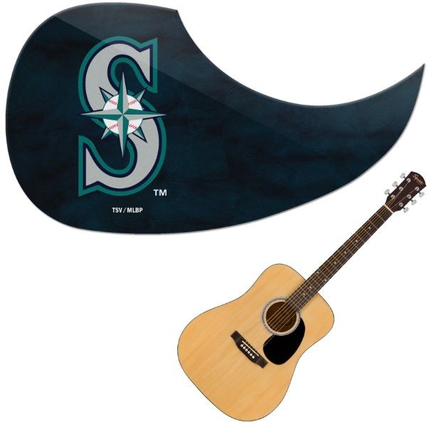 Seattle Mariners - Team Color Guitar Pick Guards - 24 For $24.00 - Wholesale Seattle Mariners Products - Mariners Merchandise