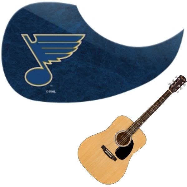 St. Louis Blues - Team Color Guitar Pick Guards - 24 For $24.00 - St Louis Blues