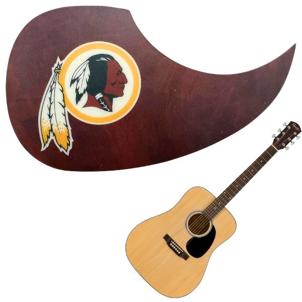 Washington Redskins - Team Color Guitar Pick Guards - 24 For $24.00 - Wholesale Washington Redskins Products - Redskins Merchandise