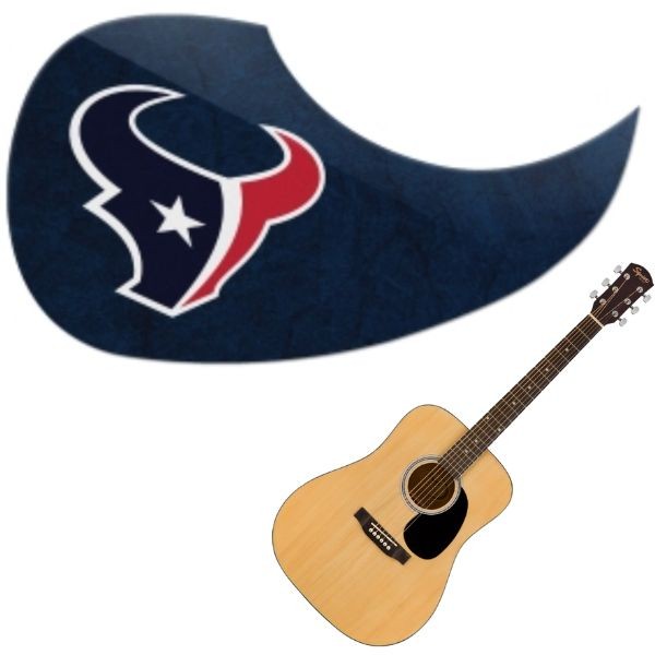 Houston Texans - Team Color Guitar Pick Guards - 24 For $24.00 - Wholesale Houston Texans Products - Texans Merchandise 2