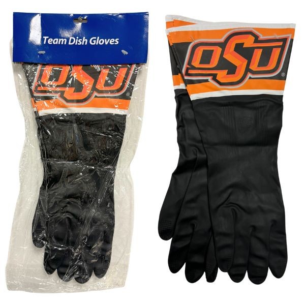 Oklahoma State Cowboys - Team Dish Gloves - 12 Pair For $24.00 - Oklahoma State