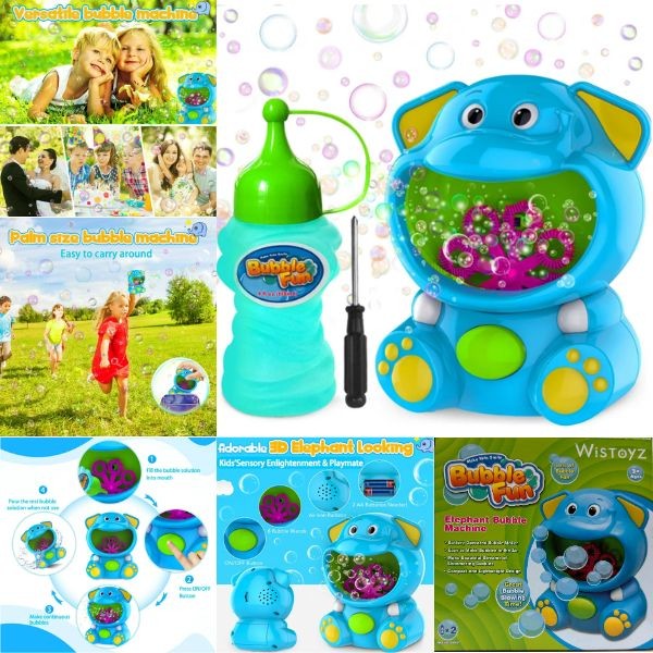 Wistoyz Bubble Machines - Elephant - Bubbles Included - 4 For $20.00