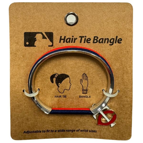 Minnesota Twins - Hair Tie / Bangle Bracelet - 12 For $30.00 - Wholesale Minnesota Twins Products - Twins Merchandise