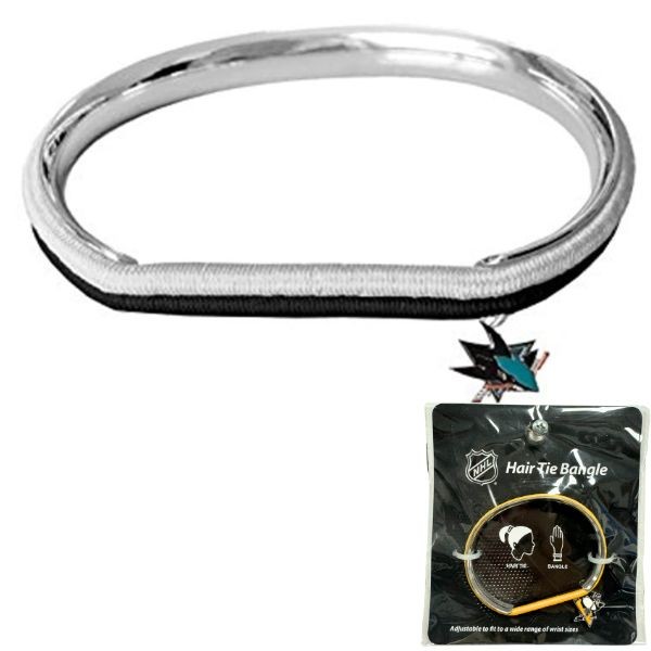San Jose Sharks - Hair Tie / Bangle Bracelet - 12 For $30.00 - San Jose Sharks
