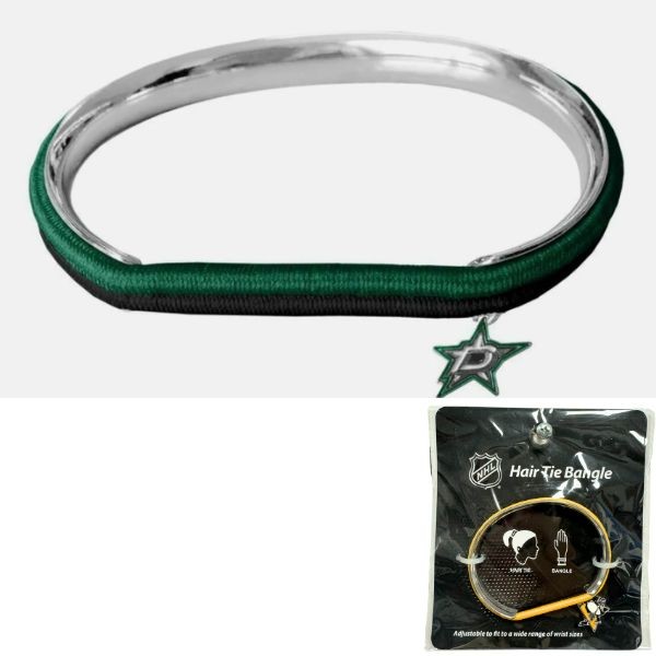 Dallas Stars - Hair Tie / Bangle Bracelet - 12 For $30.00 - Dallas Stars