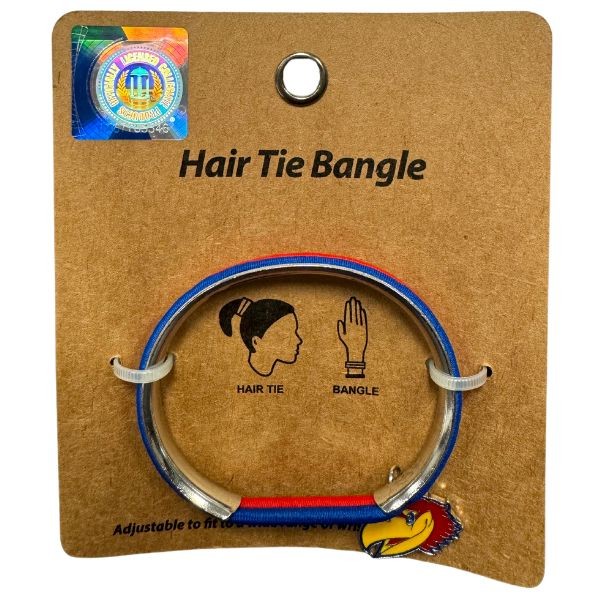 Kansas Jayhawks - Hair Tie / Bangle Bracelet - 12 For $30.00 - Kansas Jayhawks