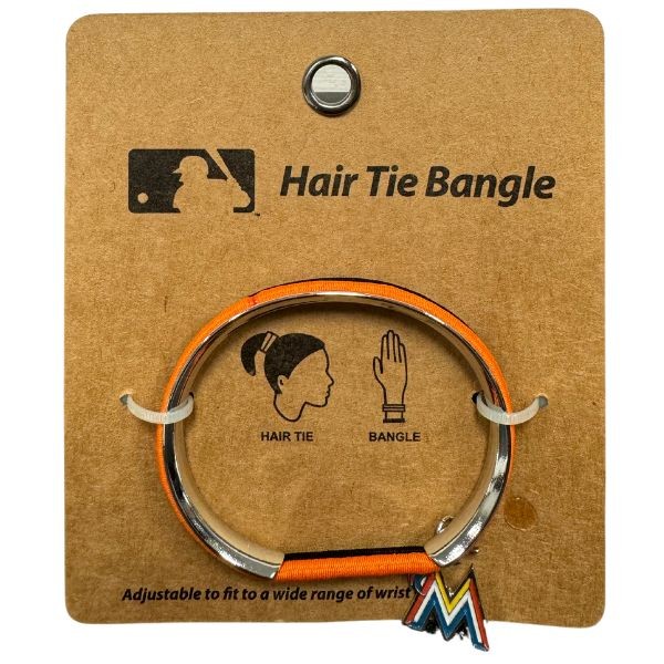 Miami Marlins - Hair Tie / Bangle Bracelet - 12 For $30.00 - Wholesale Miami Marlins Products - Marlins Merchandise