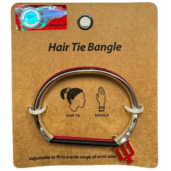 University Of Indiana - Hair Tie / Bangle Bracelet - 12 For $30.00 - Indiana University Hoosiers