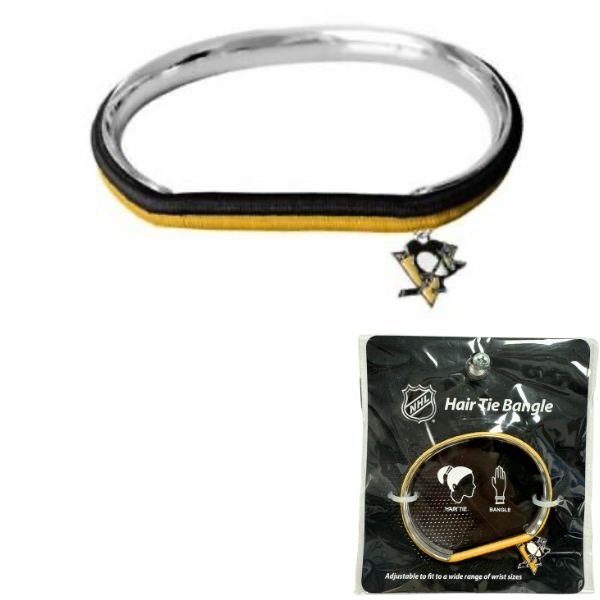 Pittsburgh Penguins - Hair Tie / Bangle Bracelet - 12 For $30.00 - Pittsburgh Penguins