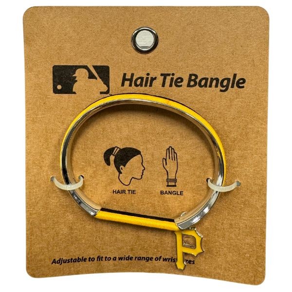 Pittsburgh Pirates - Hair Tie / Bangle Bracelet - 12 For $30.00 - Wholesale Pittsburgh Pirates Products - Pirates Merchandise