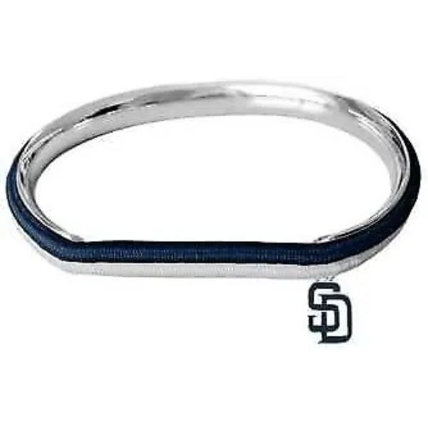 San Diego Padres - Hair Tie / Bangle Bracelet - 12 For $30.00 - Wholesale San Diego Padres Products - Padres Merchandise
