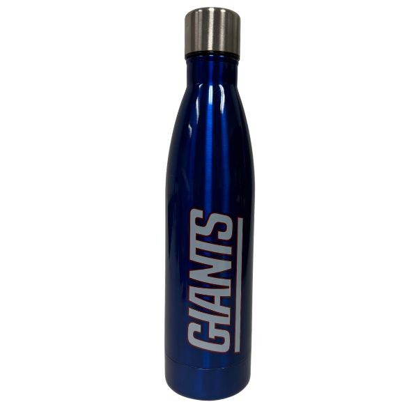 New York Giants Water Bottles - Blue Stainless Steel - 18OZ Ultra - 2 For $15.00 - Wholesale New York Giants Product - Giants Merchandsie 2