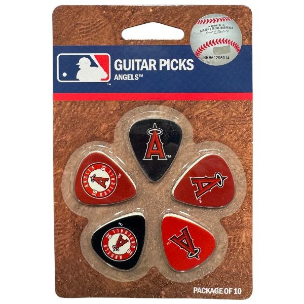 Los Angeles Angels -10Pack Team Guitar Picks - 6 Packs For $18.00 - Wholesale Los Angeles Angels Products - Angels Merchandise 2