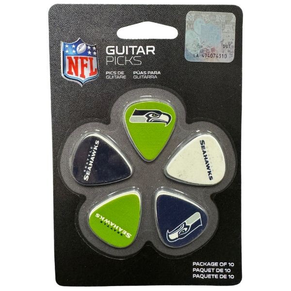 Seattle Seahawks - 10Pack Team Guitar Picks - 6 Packs For $18.00 - Wholesale Seattle Seahawks Product - Seahawks Merchandise 2