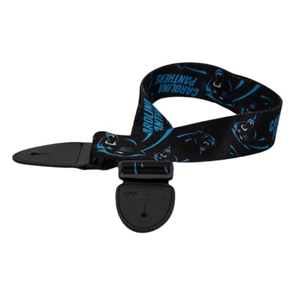Woodrow Music - Carolina Panthers Premium Guitar Straps - 5 For $20.00 - Wholesale Carolina Panthers Products - Carolina Football