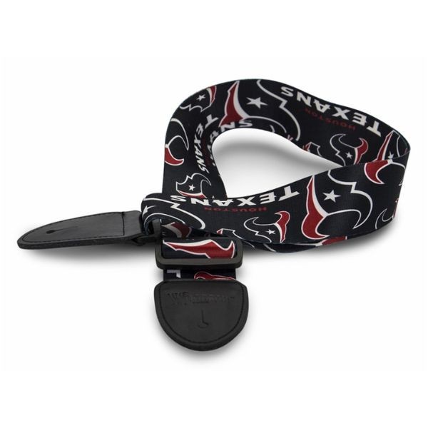 Woodrow Music - Houston Texans Premium Guitar Straps - 5 For $20.00 - Wholesale Houston Texans Products - Texans Merchandise 2