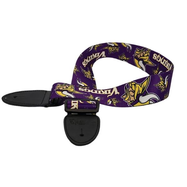 Woodrow Music - Minnesota Vikings Premium Guitar Straps - 5 For $20.00 - Wholesale Minnesota Vikings Products - Vikings Merchandise