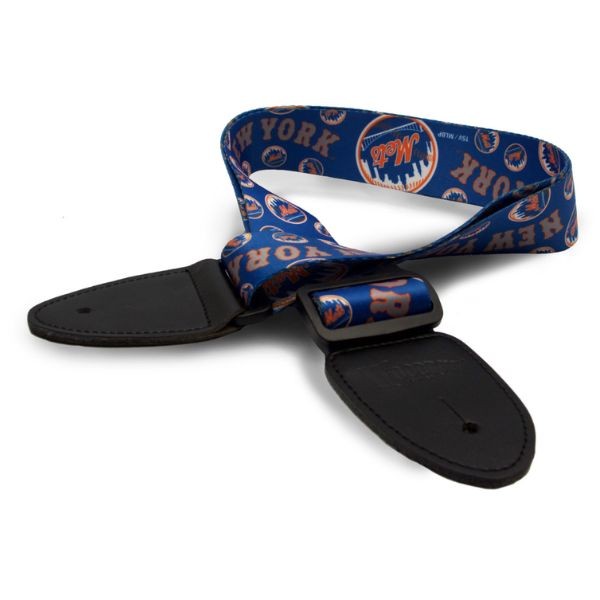 Woodrow Music - New York Mets Premium Guitar Straps - 5 For $20.00 - Wholesale New York Mets Products - Mets Merchandise