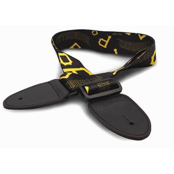 Woodrow Music - Pittsburgh Pirates Premium Guitar Straps - 5 For $20.00 - Wholesale Pittsburgh Pirates Products - Pirates Merchandise