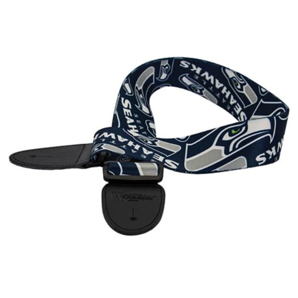 Woodrow Music - Seattle Seahawks Premium Guitar Straps - 5 For $20.00 - Wholesale Seattle Seahawks Product - Seahawks Merchandise
